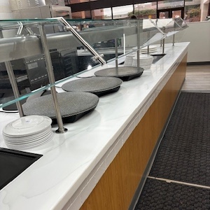 Custom Solid Surface Serving Area