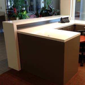 Custom Solid Surface Reception Desk